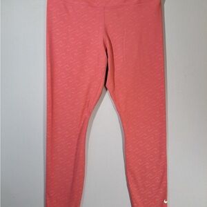 Nike Pink Dri- Fit Leggings Size XL